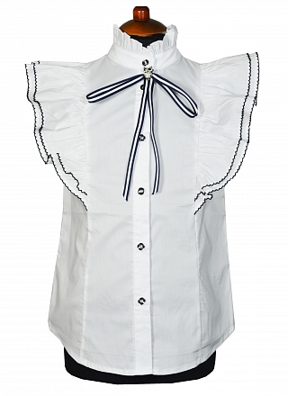 Блузка Colabear 186242 Белый/Синий